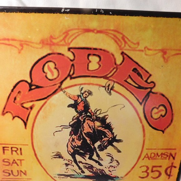Rodeo Old Settlers Days Metal Sign Deer Park Washington - Picture 2 of 6